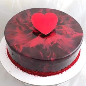 Love Spread Heart Shaped Cake