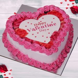Valentine Special Heart Shaped Cake