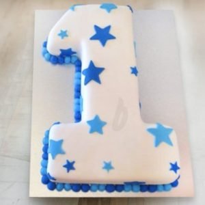 1st Birthday Numeric cake 2