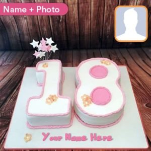 birthday 18 numeric cake